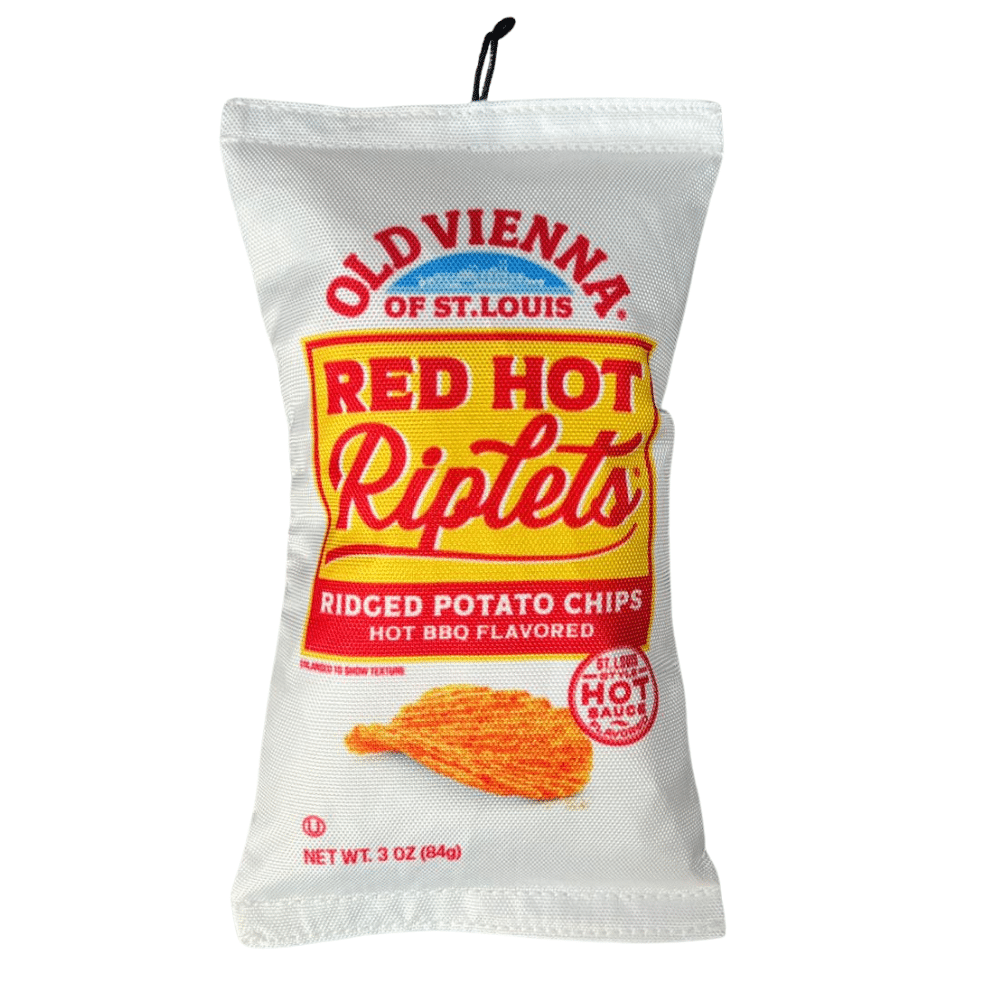 Tranada Red Hot Riplets Dog Chew Toy Plush – Limited Edition Squeaker for Dogs