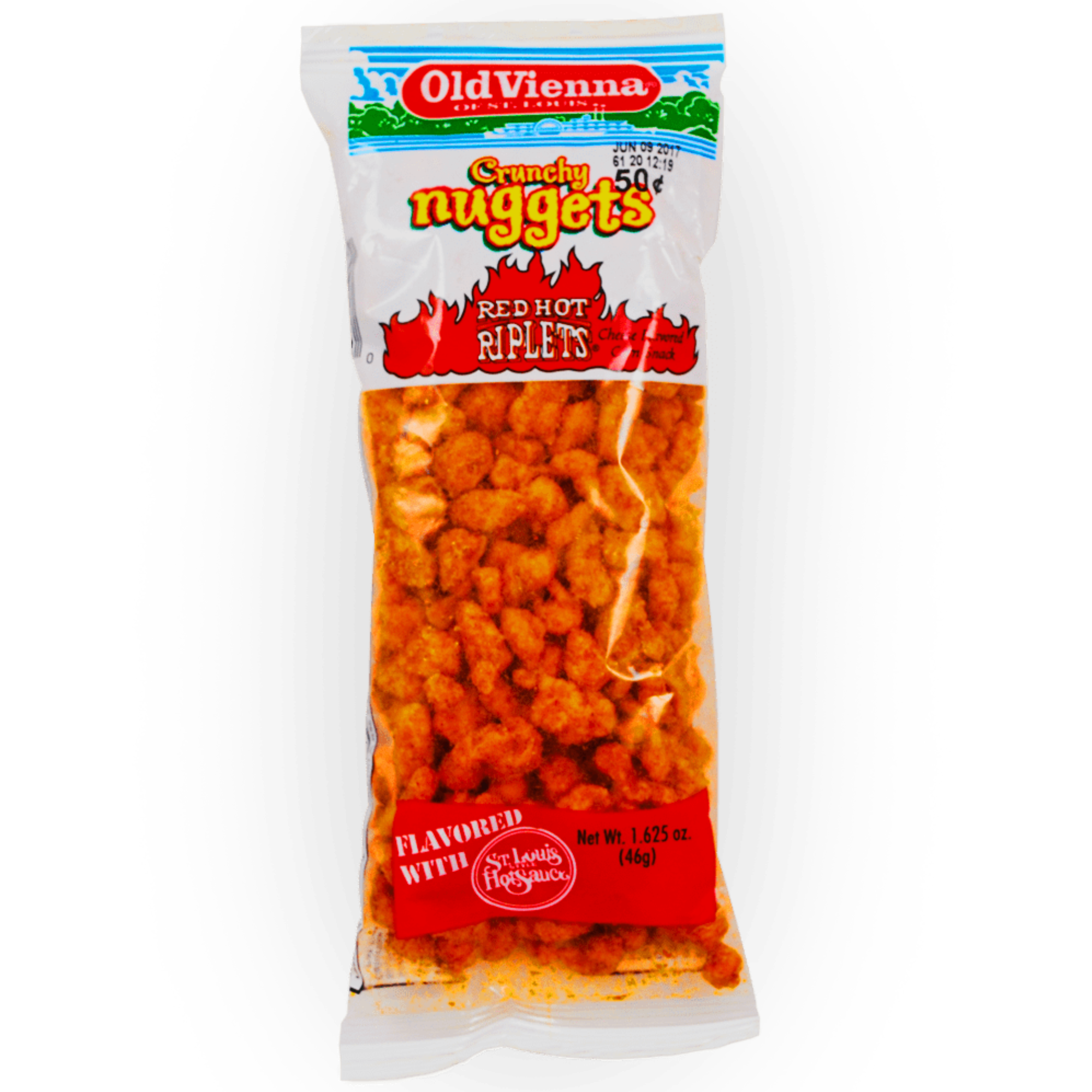 Old Vienna of St. Louis Red Hot Riplets Crunchy Nuggets 1.625oz Tubes by TranadaCo