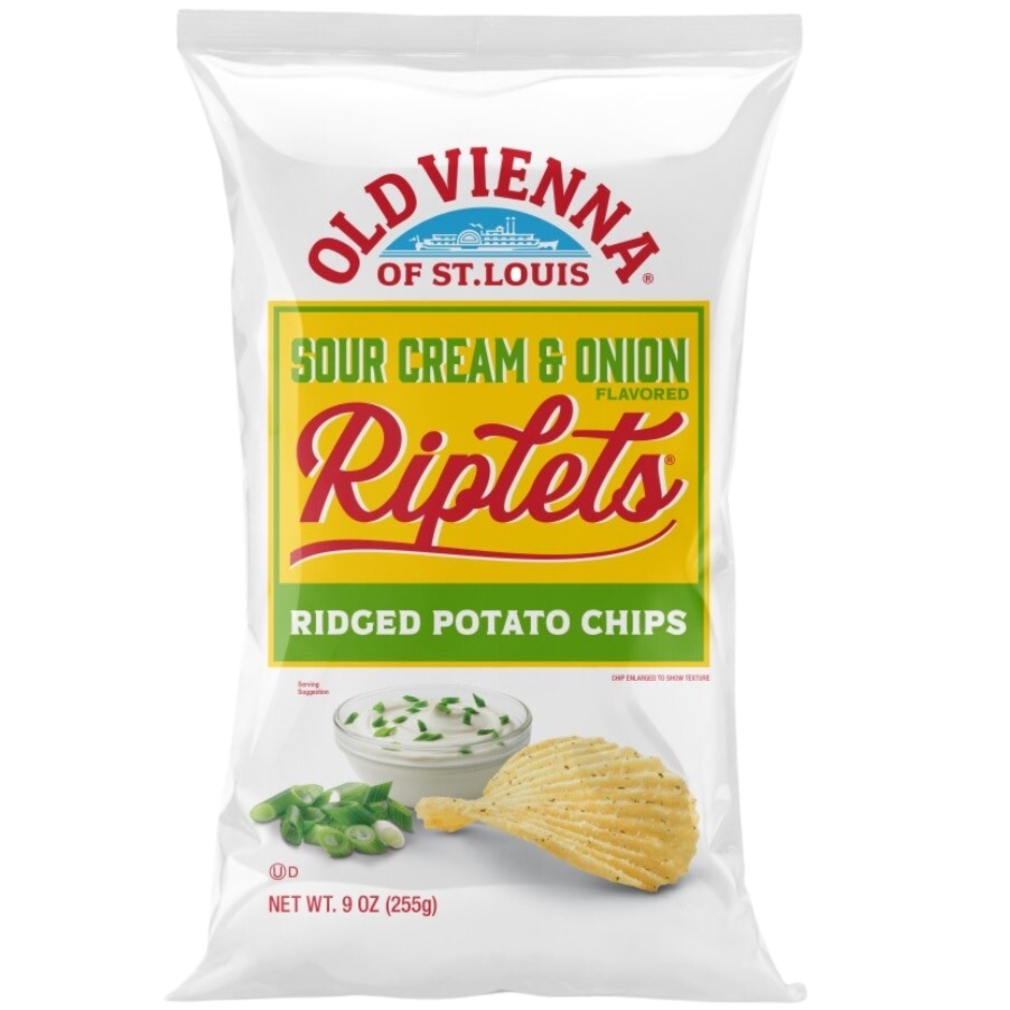 Old Vienna of St. Louis Sour Cream & Onion Riplets Potato Chips by TranadaCo