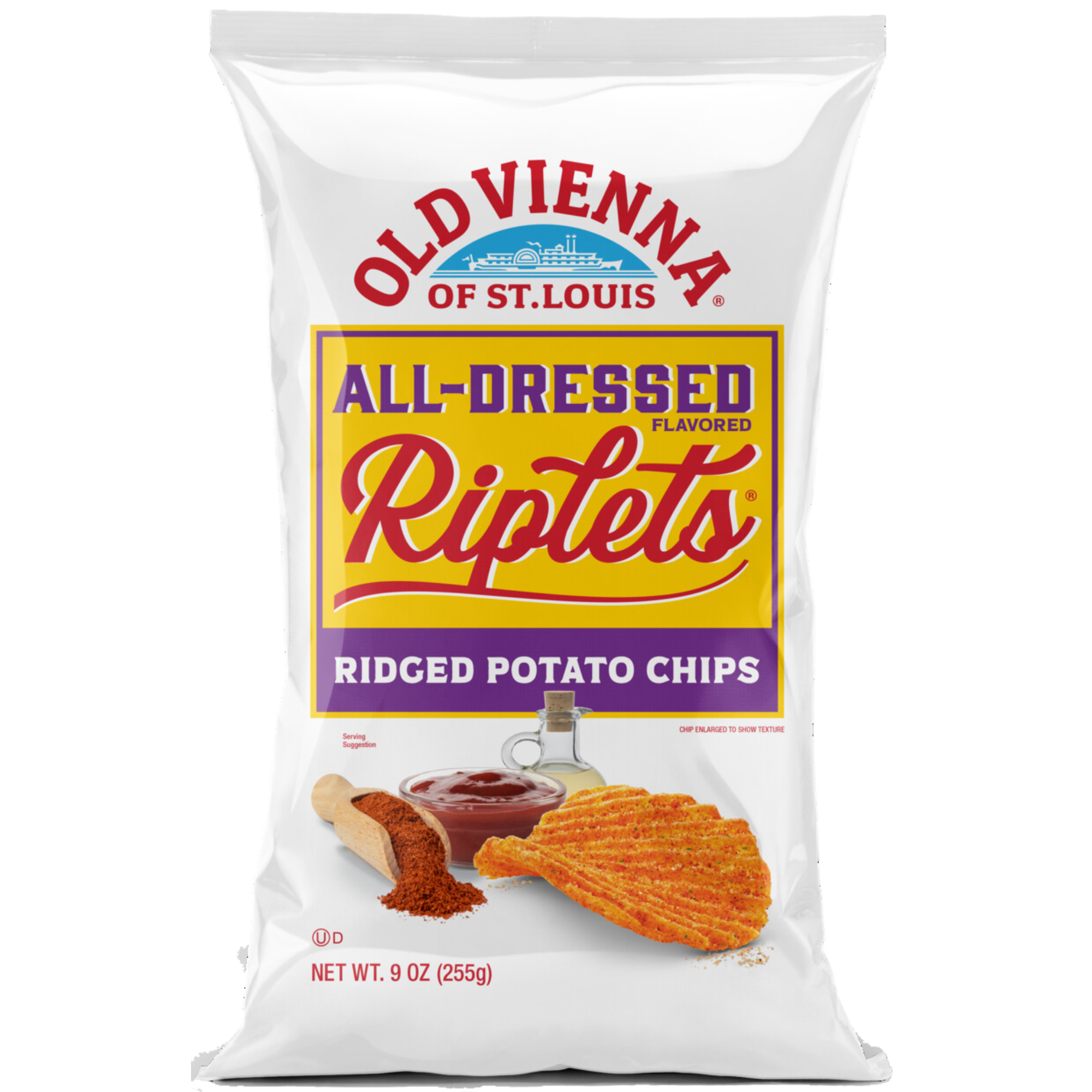 Old Vienna of St. Louis All Dressed Riplets Potato Chips by TranadaCo