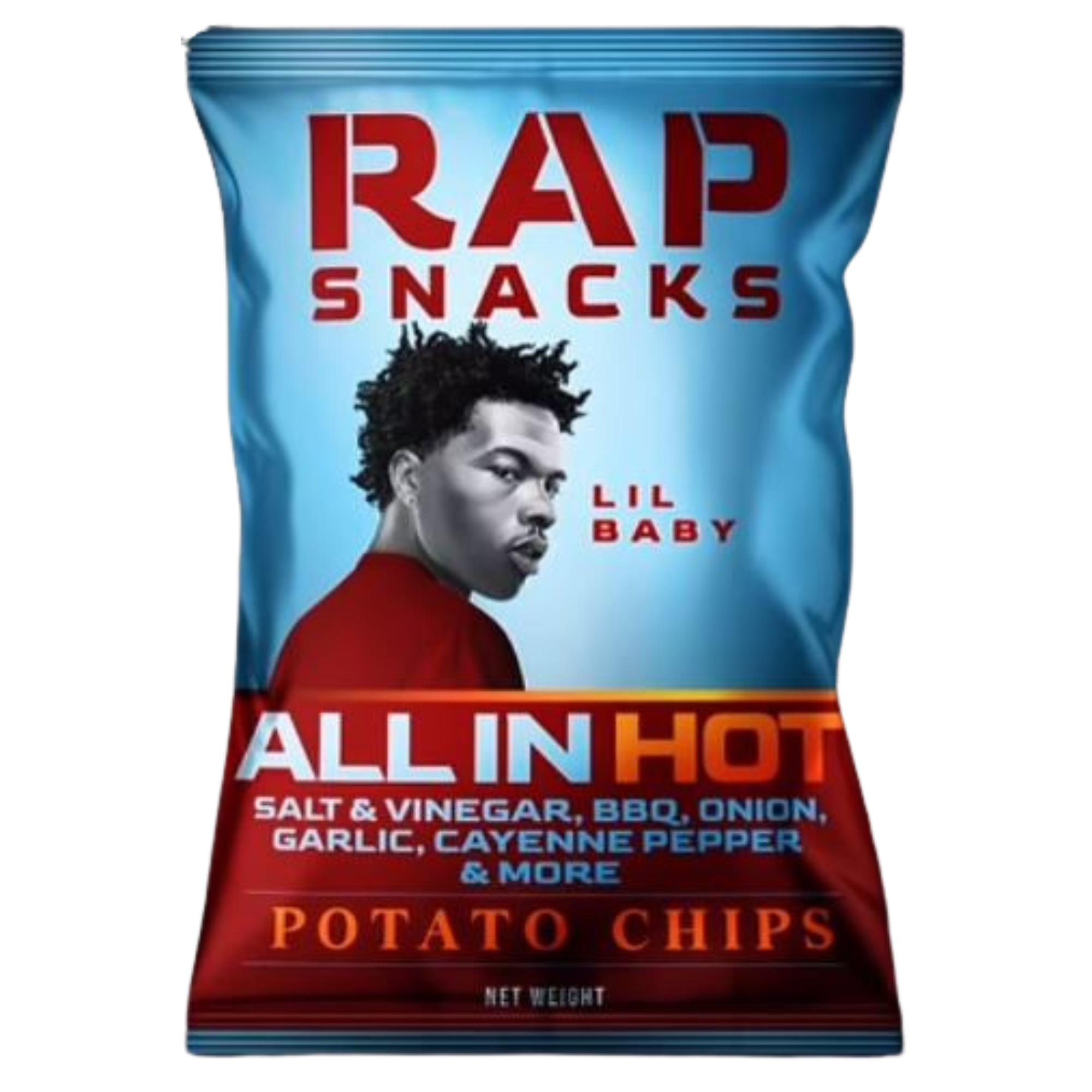 Rap Snacks Lil Baby All in HOT Potato Chips by TranadaCo